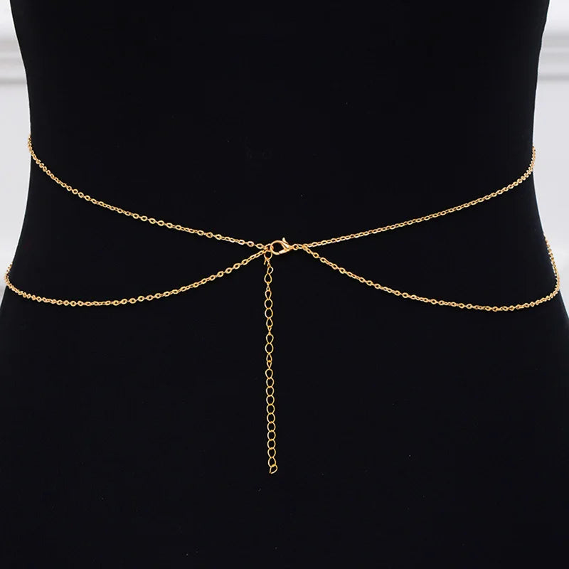 Sexy Chest Chain Bra Bikini Belly Waist Chain for Women