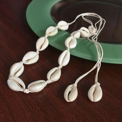 Boho Beach Bohemian Shell Choker Necklaces For Women