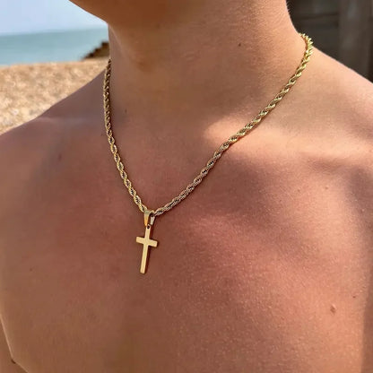 New Cross Pendant Necklace for Men & Women