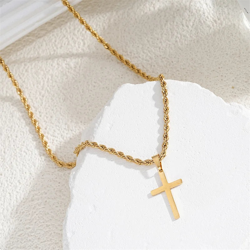 New Cross Pendant Necklace for Men & Women