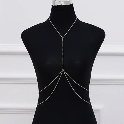 Sexy Chest Chain Bra Bikini Belly Waist Chain for Women