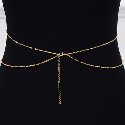 Sexy Chest Chain Bra Bikini Belly Waist Chain for Women