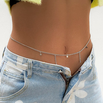 Sexy Crystal Glass Belly Belt Waist Chain Women Summer Beach Bikinis
